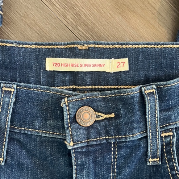 Levi’s 720 High Rise Super Skinny Jeans 27 - Picture 4 of 5